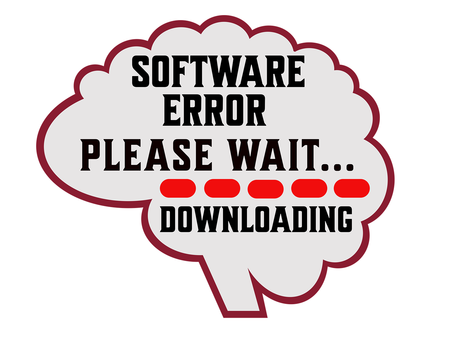 Software Error Sticker